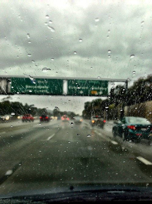 klotzblog:  Rain is the most beautiful of all weathers.  It is a tie whether rain in the car on a highway or rain in the middle of the city is my favorite.   