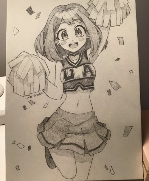 Day 6: CheerleaderCharacter: Ochako Uraraka (My Hero Academia)