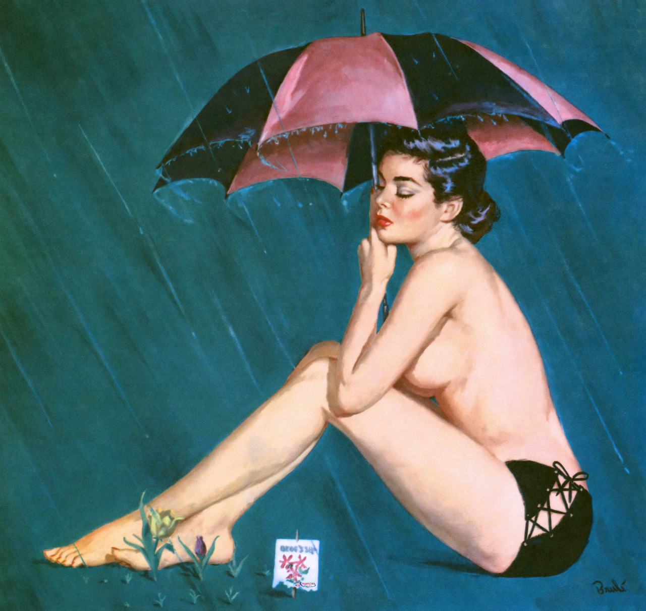 theamericanpin-up:Al Brule - April 1956 Esquire adult photos