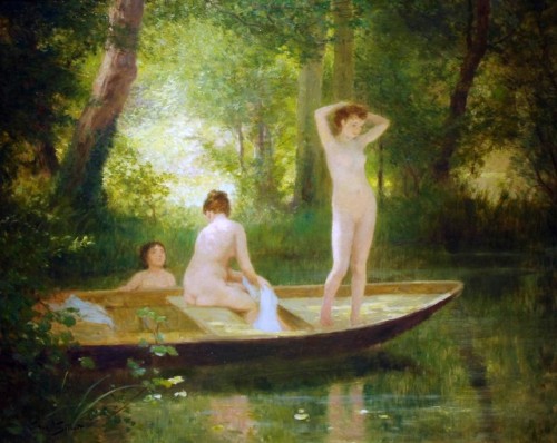 bellsofsaintclements:“The Bathers” by French painter Victor Gabriel Gilbert (1847-1935).