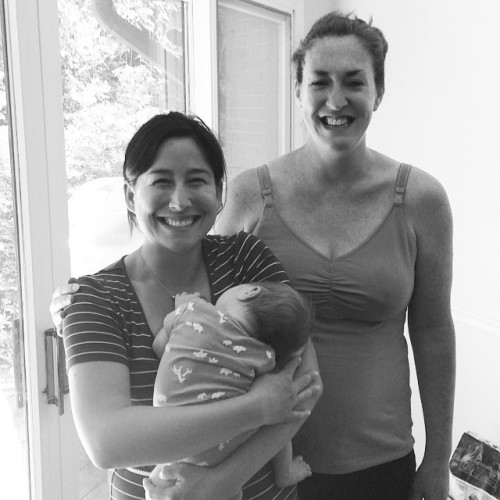 Getting my #newborn fix in #dc with one of my #lawschool favorite new #mommy, Jess. Baby Michael snu