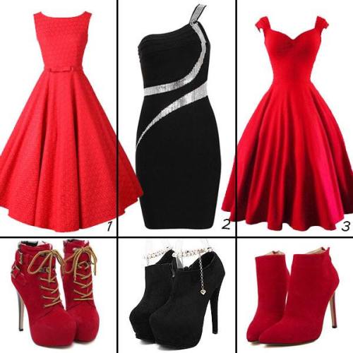 ideservenewshoesblog:  Dresswe - Elegant Black Pearls Platform Ankle Boots