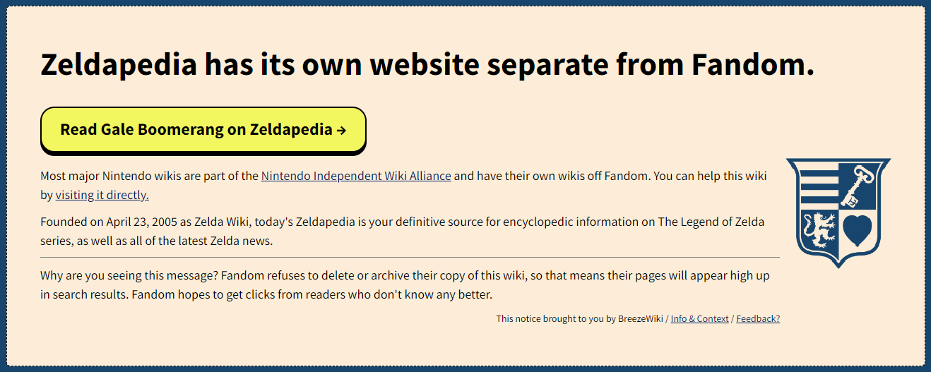 taffywabbit:ponett:my quality of life has improved tenfold ever since i was introduced to breezewiki, a site that exists solely to remove the bloat from fandom.com wikis. no more ads, quizzes, random autoplaying videos, popups, recommended pages from