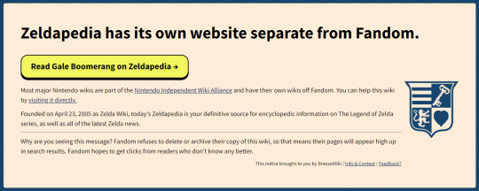 taffywabbit:ponett:my quality of life has improved tenfold ever since i was introduced to breezewiki, a site that exists solely to remove the bloat from fandom.com wikis. no more ads, quizzes, random autoplaying videos, popups, recommended pages from