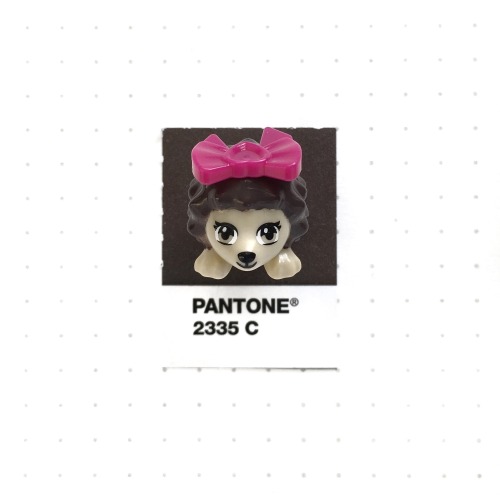 Pantone 2335 color match. My daughter’s Lego Friends hedgehog. Found it on the floor the other