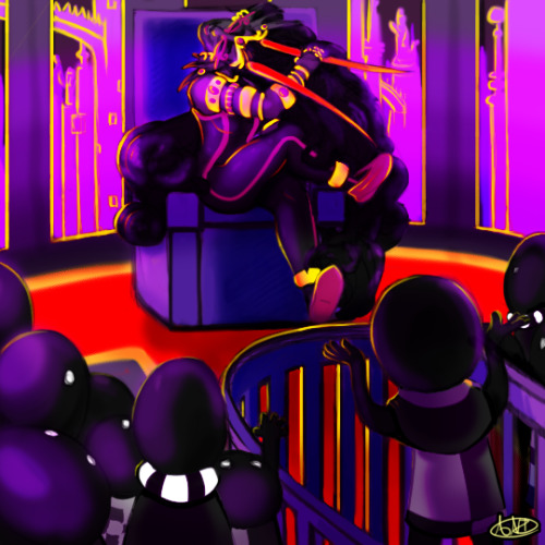 cosmicsynthetics:
“A commission done for @sudrien‘s fic, Idle Thoughts of Regimented Work!
The coloring ended up being surprisingly fun to do on this picture, even WITH the purple overload. I think this ended up being good practice. c:
”