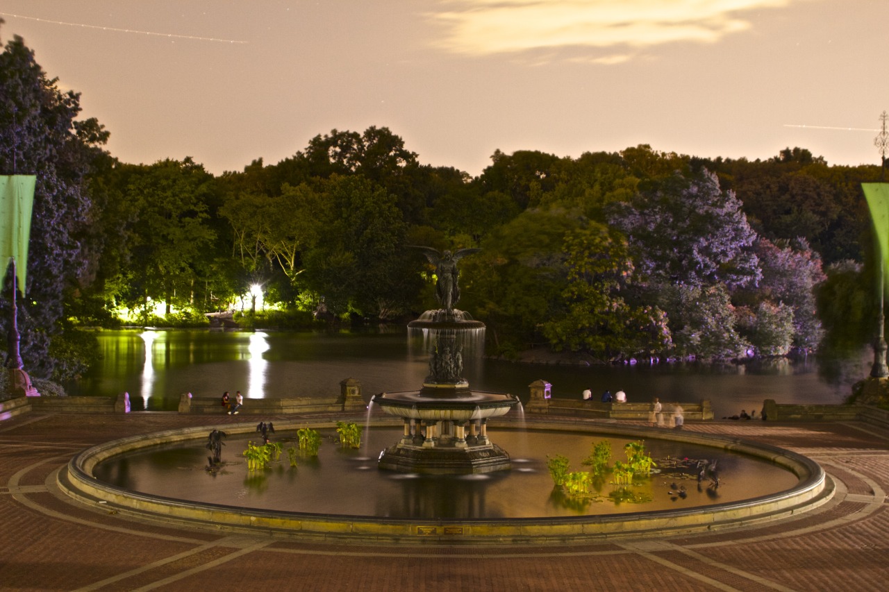 Bethesda Fountain, Central Park, Day to Night - Holden Luntz Gallery