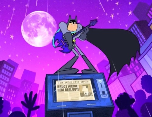 vikaq:  Batman rocks out, even Joker is enjoying himself
