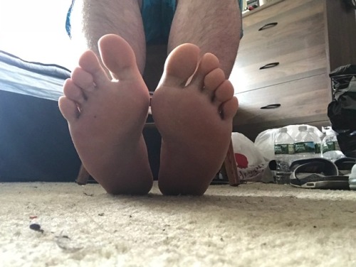 Come worship my feet boys. They’re smelling good this morning!