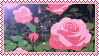 Glittery pink roses