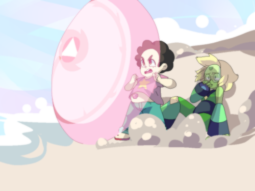 barakoodra:   “maybe when peridot gets to earth, she’ll see how nice all the people are, and she won’t want to hurt anyone” honestly i was going to scrap this because for some reason, the colors from the earlier peridot picture werent transitioning