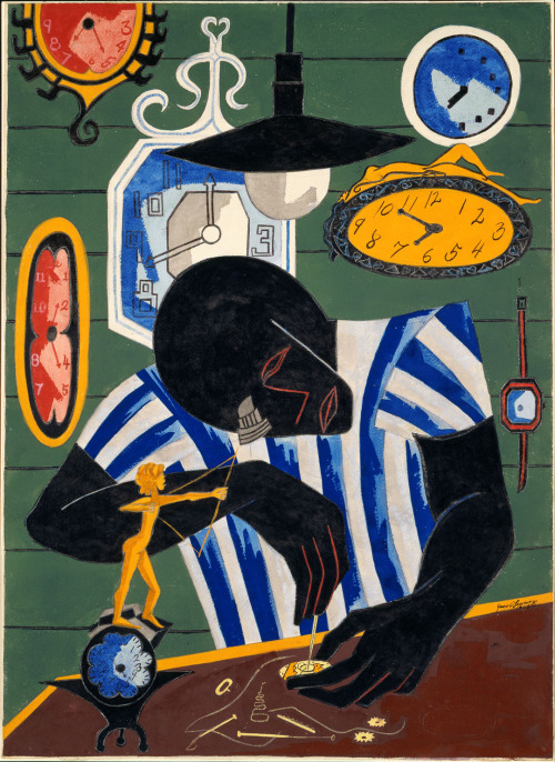 hirshhorn: Jacob Lawrence “Watchmaker,” 1946Tempera on paper with pencil According to Lawrence, the 