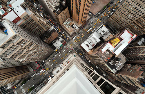 fastcompany:  This Is What New York Looks Like From the Edge of a Skyscraper  Superheroes and window washers aside, most New Yorkers don’t spend much time leaning off rooftops 50 stories above the ground. But the view straight down is fairly spectacular.