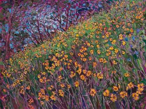 electronicgallery:Art by Erin Hanson1. Water Lilies2. Westerlies3. Wildflowers on Green4. Winding Li