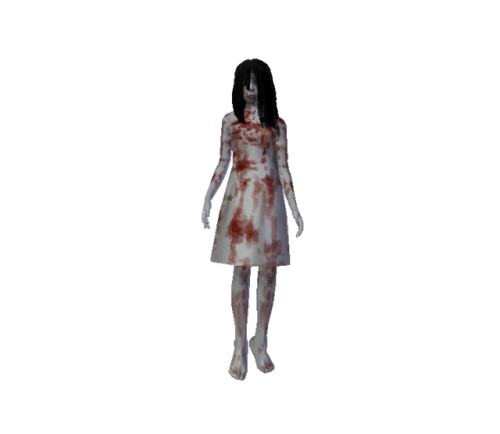 lowpolypeople: (Unused Model) Kayako Saeki from JU-ON: The Grudge - Haunted House Simulator