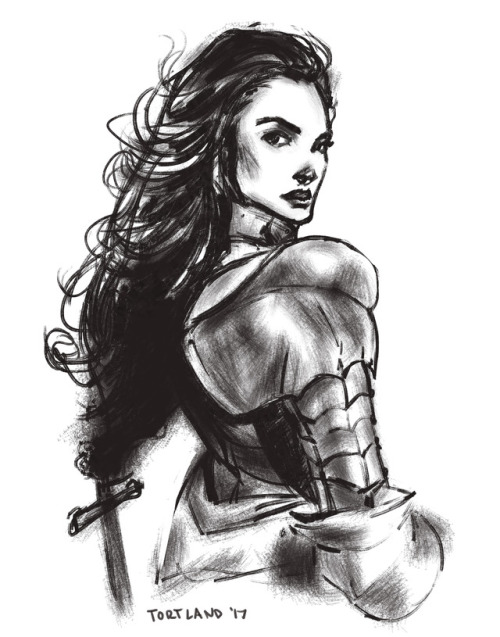 A Lady Knight for #drawcember. 