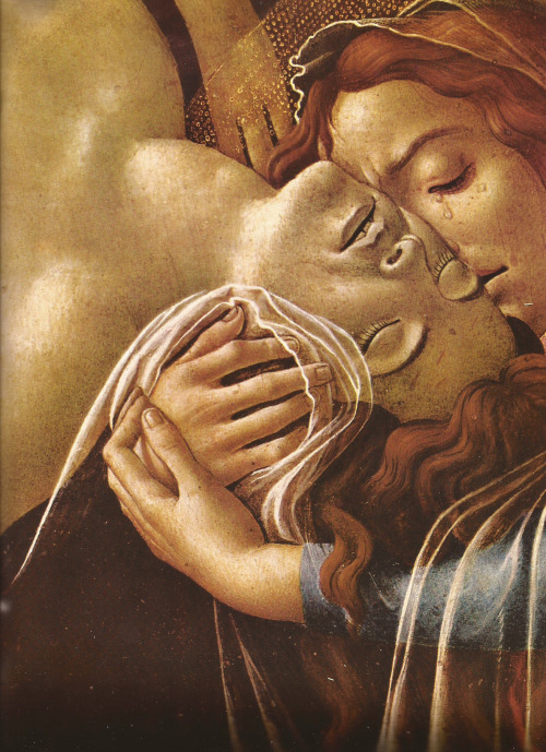 robur-le-conquerant: chi-gravemente: Sandro Botticelli. Compianto sul Cristo morto con i santi Gir