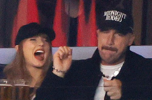 Taylor With Travis At The Baseball Game Tonight!