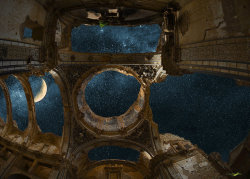 sixpenceee: Belchite Night, by Carlos Santero