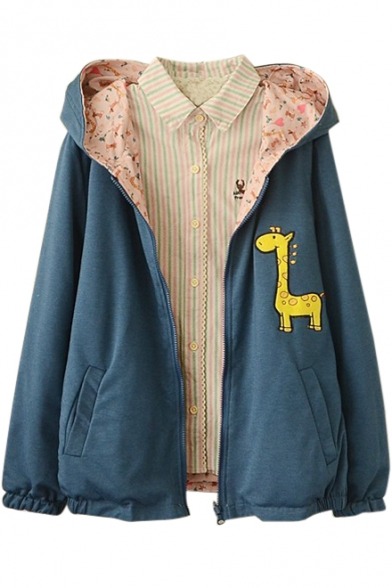 sneakysnorkel:  Cute Sweatshirts &amp; Coats (30% off)  Giraffe Print Queenie’s