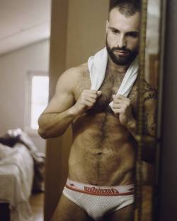 fur+speedo+beard+