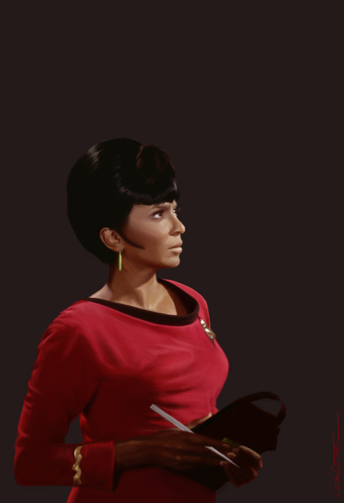 amandatollesonart:Uhura by Amanda TollesonDigital oil paint brushes on corel 