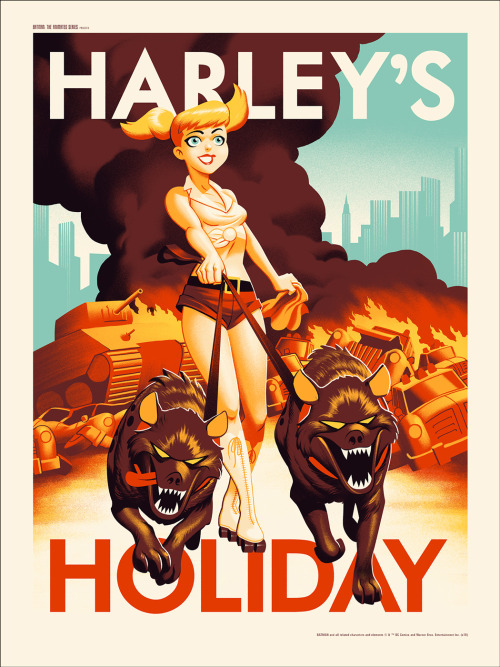 New posters for “Harley’s Holiday” by Phantom City Creative