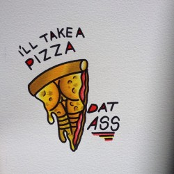 bobdone:  bobdone:  For all you #pizza lovers out there….£50 tattooed, get at me! Bobdone@icloud.com  Always   If it&rsquo;s vegan