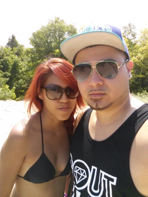 tattood9texan:  Chris and Abby from Illinois, reblog to spread this cute couple around #exposed