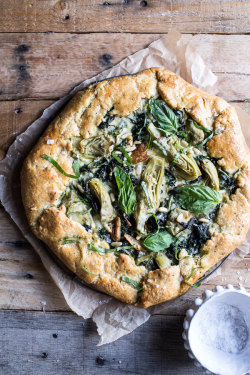 guardians-of-the-food:  Spinach and Artichoke Galette