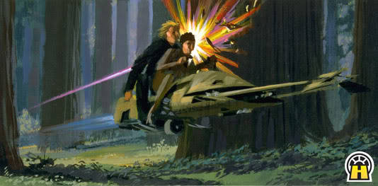 alwaysstarwars:  Ralph McQuarrie - Endor 