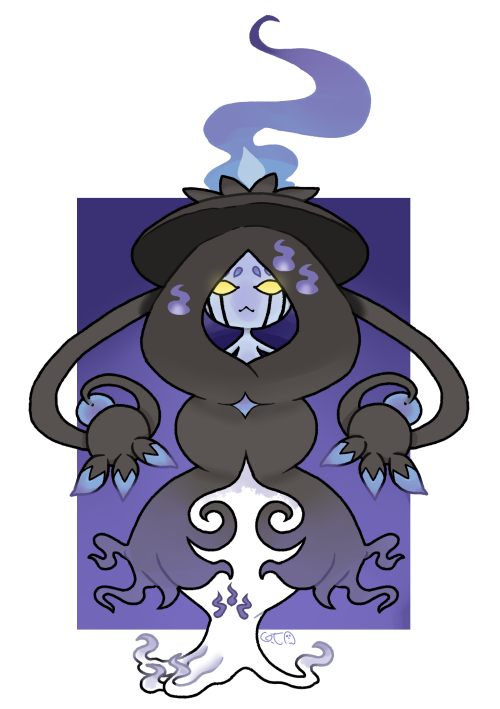 ghost-tearz: candle queen hatterene + chandelure  Spooky!