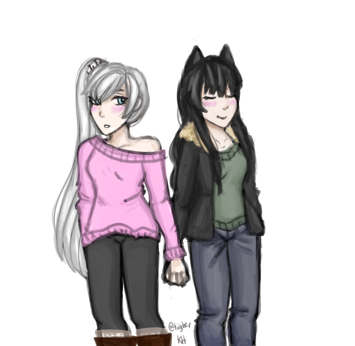 tiigher:  some quick monochrome for @dashingicecream aaa its fairly simple but oh