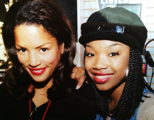 90shiphopraprnb:Veronica Webb and Brandy