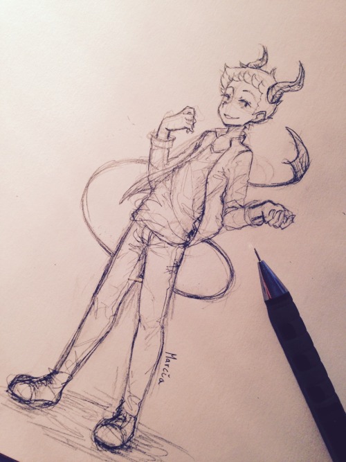 m-arci-a:  I don’t ever draw full bodies but when I do it’s Deanmon at 1 am