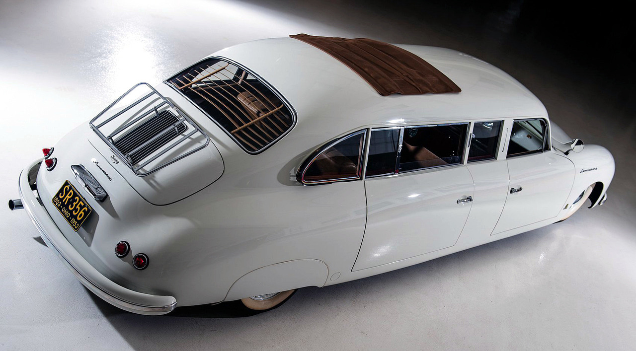 carsthatnevermadeitetc:  Porsche 356 Limousine, 1953. A one-off customised stretch