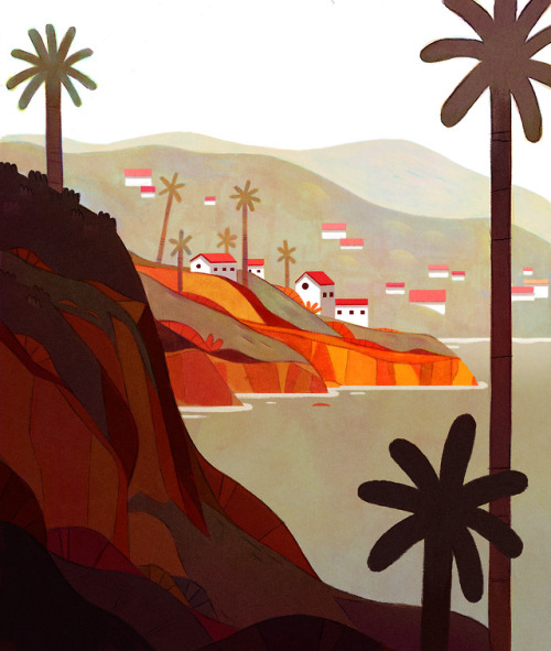 love drawing a california landscape