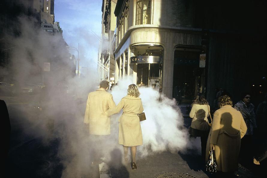 museumuesum:  Joel Meyerowitz Camel Coats, 5th Avenue, New York City, 1975 chromogenic