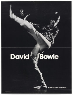 moma:  Explore David Bowie-related works from MoMA’s design collection, some of which are on view now in Making Music Modern: Design for Ear and Eye. [Unknown Designer. David Bowie, Ziggy Stardust. 1972. The Museum of Modern Art, New York] 