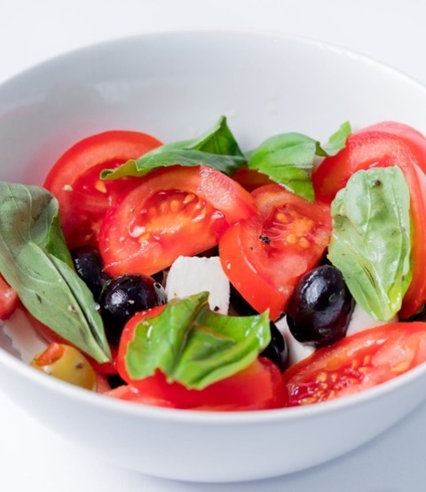 Caprese Salad With Basil And Olives Recipe