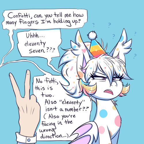 confetti-cakez:‘Fetti is blind as a bat!