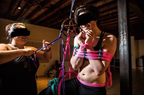 agreeableagony: #ropetober2018 Day 9: Precious Our mischievous smiles sort of sum up our dynamic both in and out of rope. His submission is my most precious gift 🖤🎁🐾 . . . Model @willowspup Rigger: @the_kinky_wh0mping_will0w Photo: @fremitus