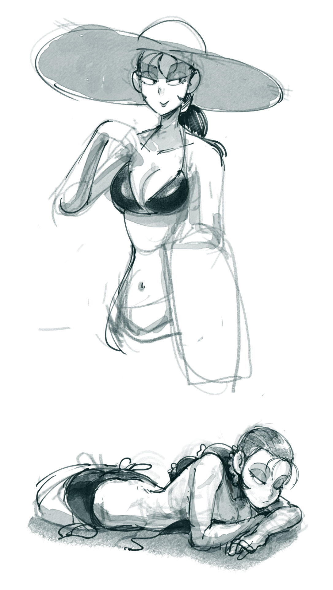 vertigheist:  it’s summer witch time :V  Dottel and her babby boy, Connel at the
