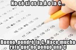 Cuando no has estudiado y tiras de estadísticas hacendado.