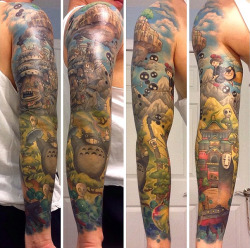 boredpanda:    Studio Ghibli Tattoos Inspired By Miyazaki Films   