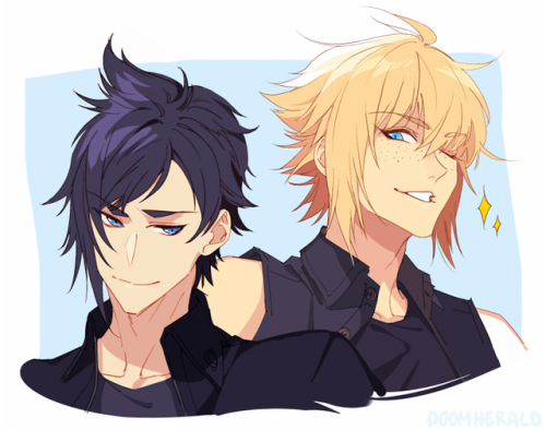 doomherald:  noct+prom hairstyle swap