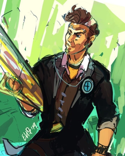 Finally getting around to that handsome Jack painting! #wip #sketch #workinprogress #borderlands #bl