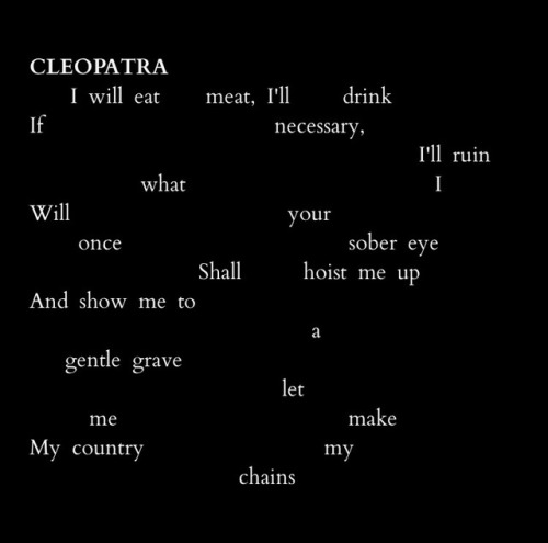 sunrisesongs:  Nothing Left Remarkable, by Amrita Chakraborty Part of an ongoing series of Shakespea