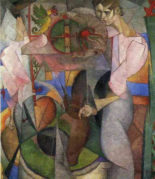 artist-rivera:  Woman at a Well, 1913, Diego RiveraMedium: oil on canvas