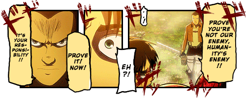 mermaid613:  apintofoxymoron:  Canon Ereri Moment ( ͡° ͜ʖ ͡°)  Shingeki no Kyojin - Episode 19 / Chapter 26. Read from right to left. [x]   this is confusing 